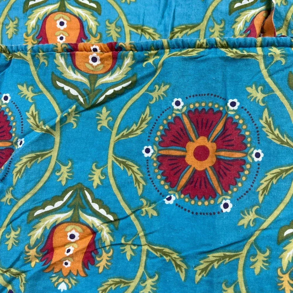 Set Of 2 Greenland Home Fashions King Pillow Shams Multicolor Floral Quilted
